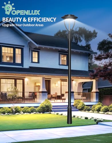 4 Pack LED Post Top Light ETL Listed 100W 80W 60W Adjustable 3CCT Adjustable Outdoor Pole Lights with Photocell IP65 Waterproof Post LED Fixture for Garden Yard Street Lighting
