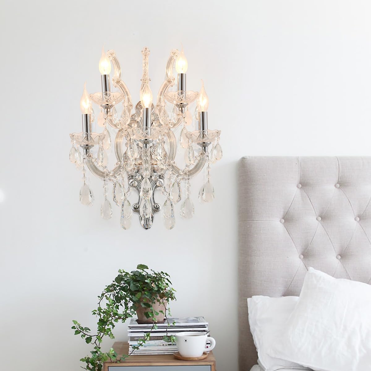 Large Modern Crystal Wall Sconce (YL6035C-5)