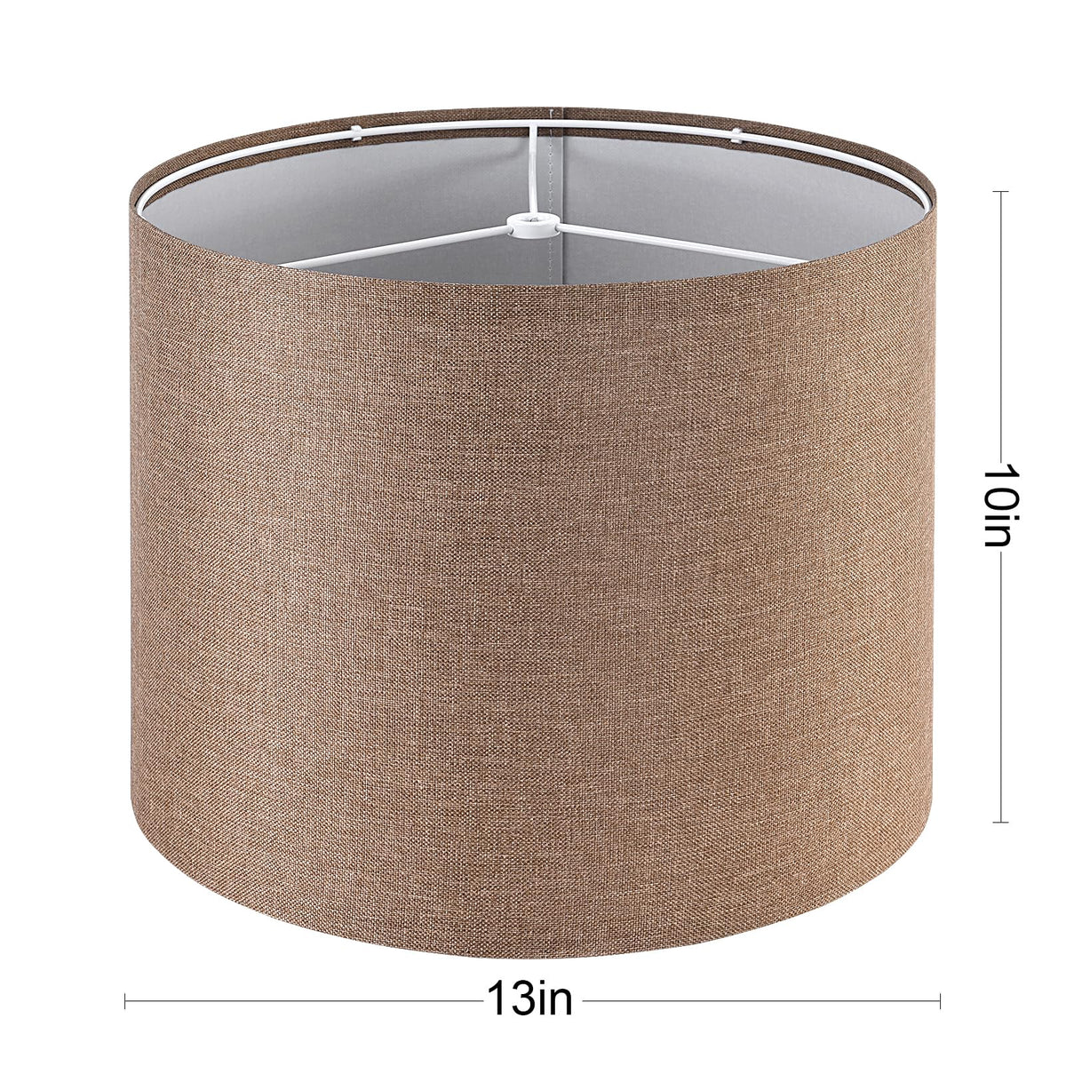 Lamp Shade for Table Lamps (13*13*10 1 Pack / Brown-1)