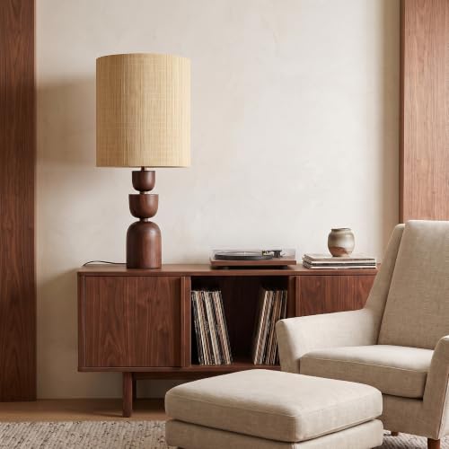 Bamboo Lamp Shades 2 Pack (Natural Bamboo - Large Tall Drum)
