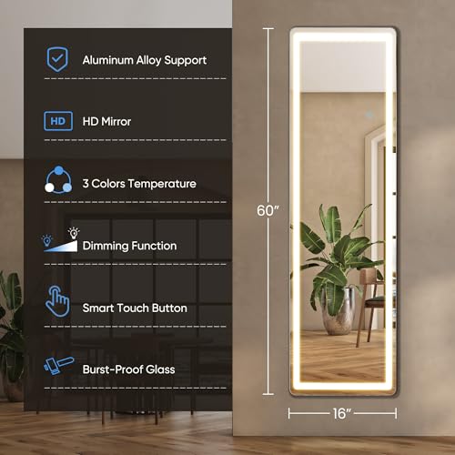 LED Mirror Full Length Standing