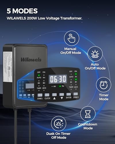 200W Low Voltage Landscape Transformer