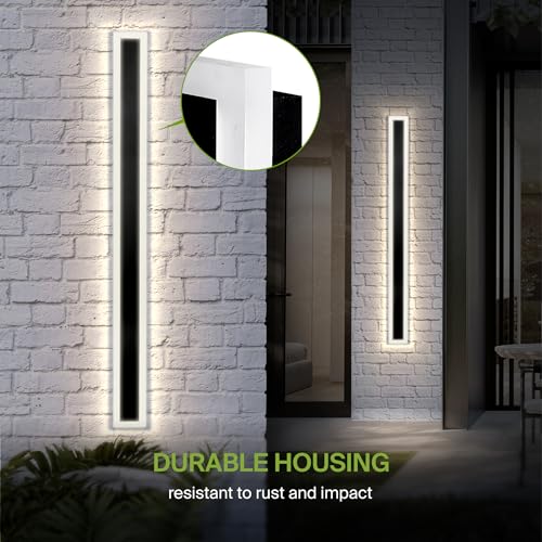 72" LED Linear Wall Sconce 2 Pack (Black)