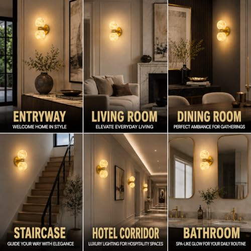 Alabaster Ball Wall Sconce (1PC-GBall)