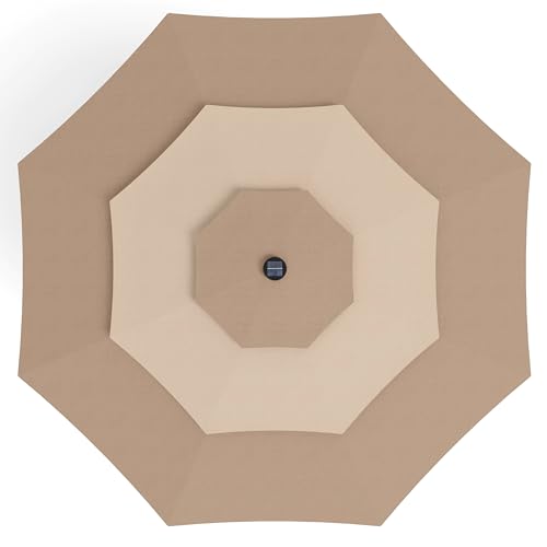 10ft Patio Umbrella with Solar Lights