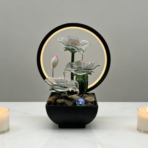 White Tabletop Water Fountain