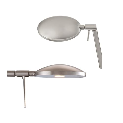 P4338 084 George's Reading Room LED Swing Arm Wall Lamp (Brushed Nickel)