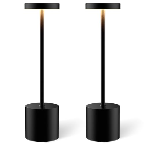 Set of 2 Cordless Rechargeable Table Lamps