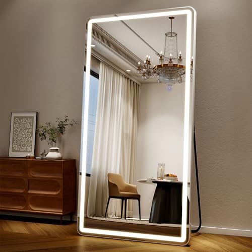 76"x 34" Full Length Mirror with Lights (76"L x 34"W)
