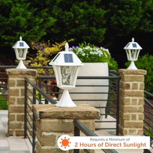 Baytown II Bulb Solar Lamp Post Light Kit 77