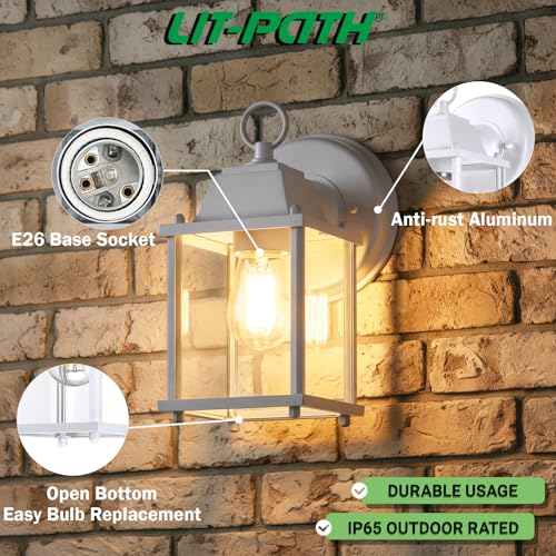 Outdoor Wall Light Fixture (White / 1-pack)