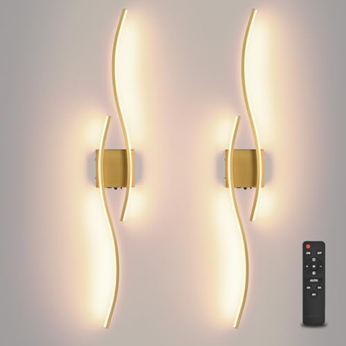 Battery operated wall sconce Set of 2