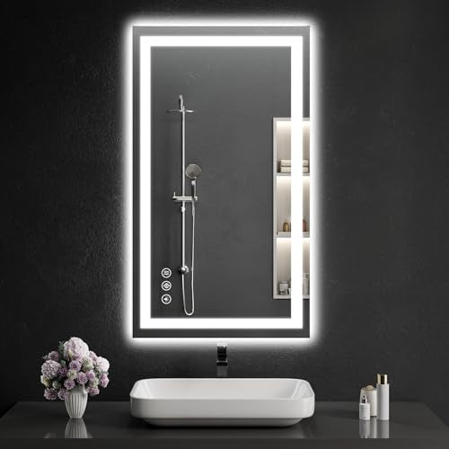24"x42" Lighted LED Bathroom Mirror with Lights (42"L x 24"W)
