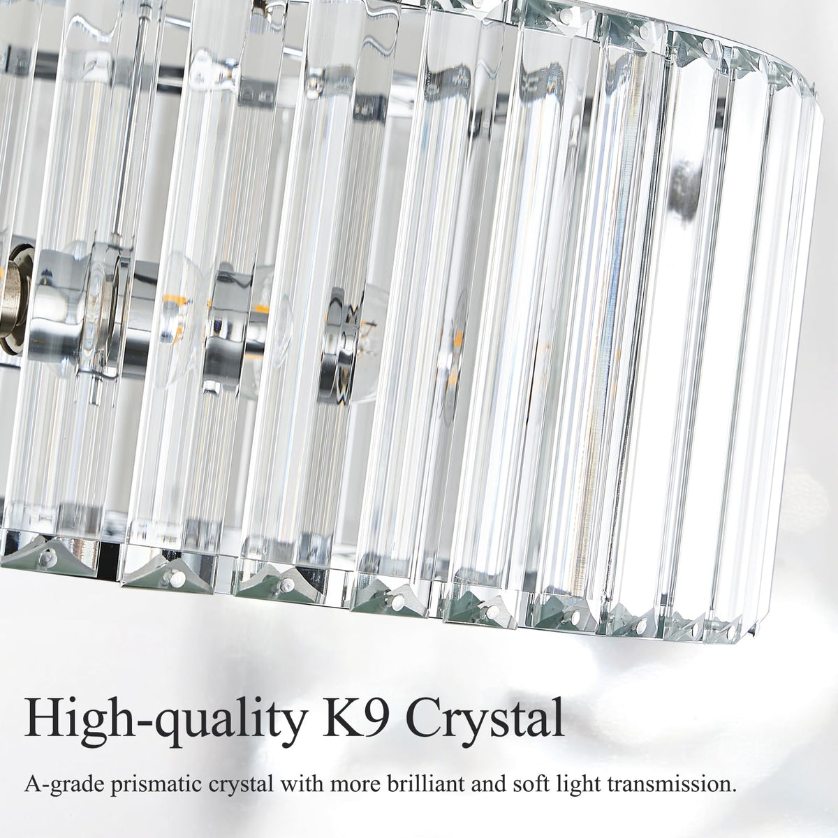 Crystal Chrome Ceiling Light (Chrome / 15.7 Inch)
