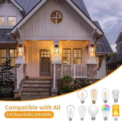 13'' Oil Rubbed Bronze Motion Sensor Outdoor Light Fixtures Wall Mount (13.3'' / Oil-Rubbed Bronze)
