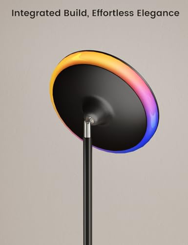 UFO Torchiere Floor Lamp (Black)