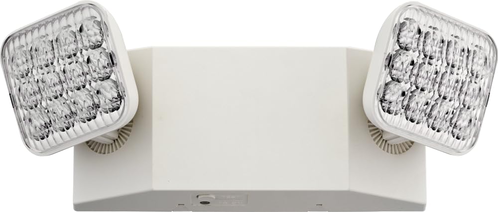 Basics LED Emergency Light (Generation 3 (White, 1-Pack) / Square Lamp)