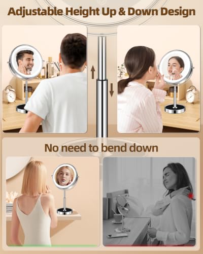 9" Lighted Makeup Mirror with Light
