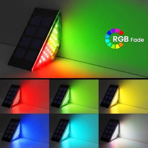 6 Pack Solar Step Lights for Outside