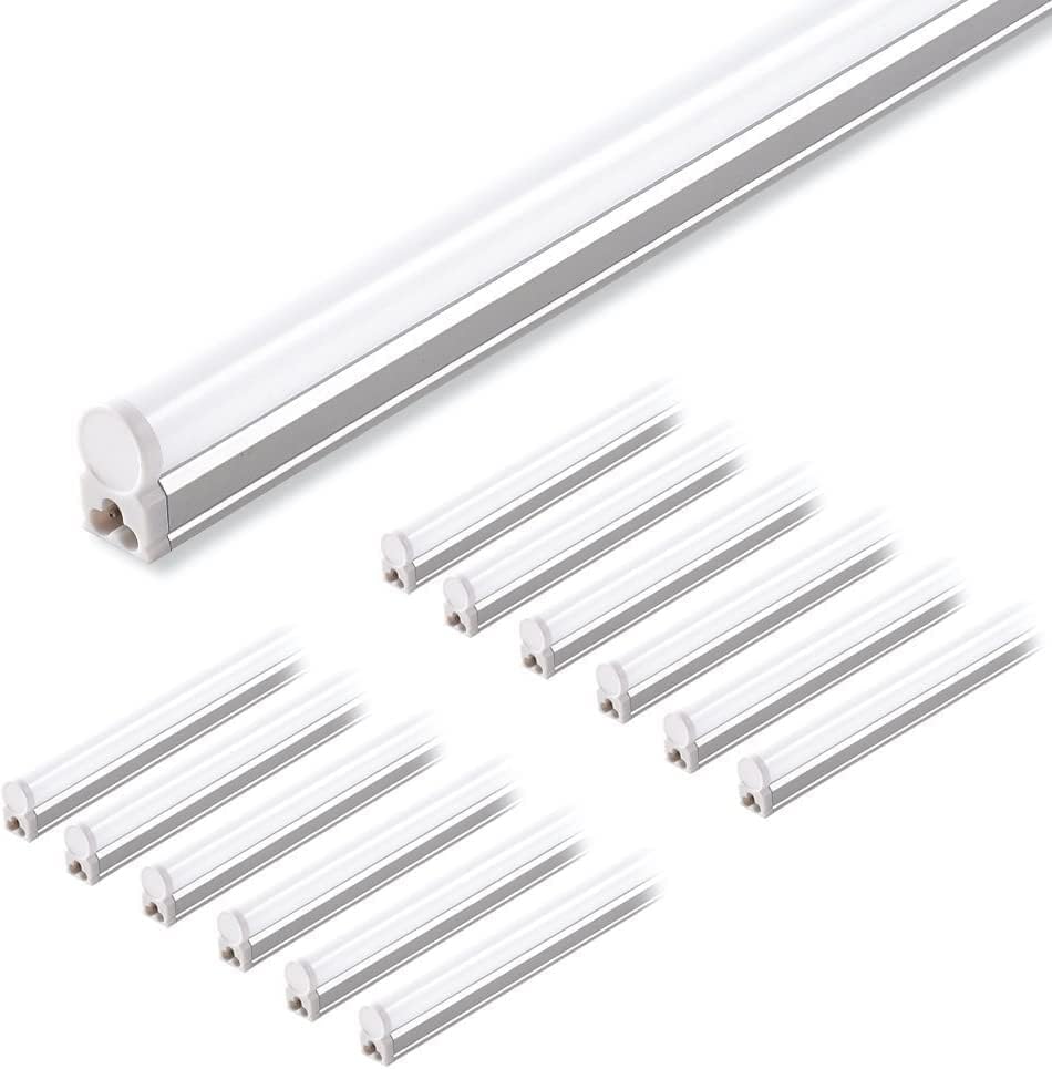 12 Pack T5 LED Shop Light 4FT (3000K Warm White / 12 Packs)