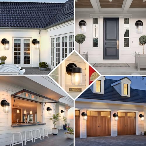 2 Pack Outdoor Wall Lantern (Glass)