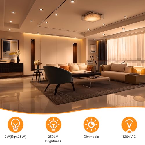 2 Inch LED Recessed Lighting (2700k (Ultra Warm White) / 10 Pack (Black))