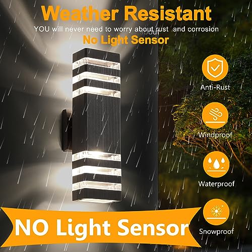 Outdoor Light Fixture Outdoor LED Wall Lights (3-tier 15.8 Inches)