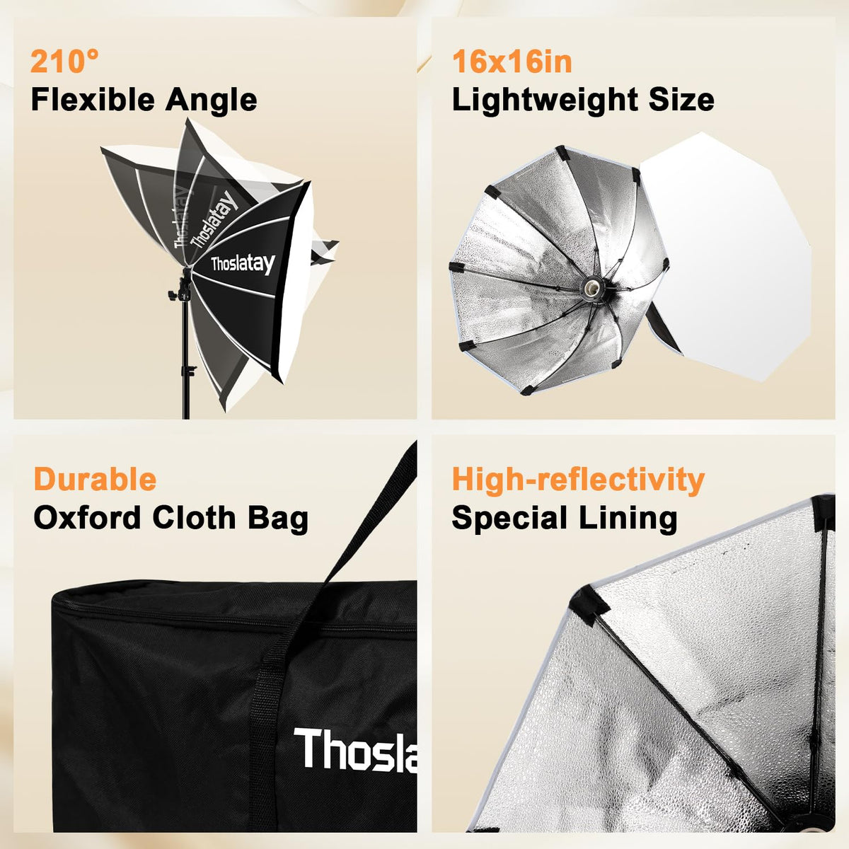 Softbox Lighting Kit 1Pack (2700K-6400K)
