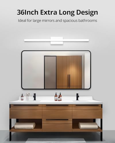 Modern Vanity Lights for Bathroom Over Mirror (6000K / 36inch)