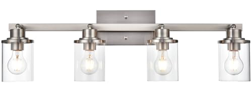 4 Light Track Lighting Kit Brushed Nickel Track Lighting Fixtures (Brushed Nickel / 4 Light)