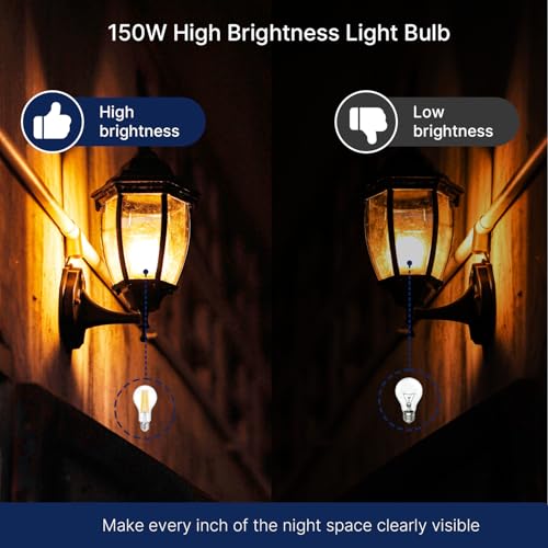 150W Eq Dimmable A23 LED (150w 3000k Warm White / 8 Count (Pack of 1))