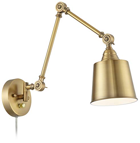 Mendes Antique Brass Swing Arm Plug (Antique Brass)