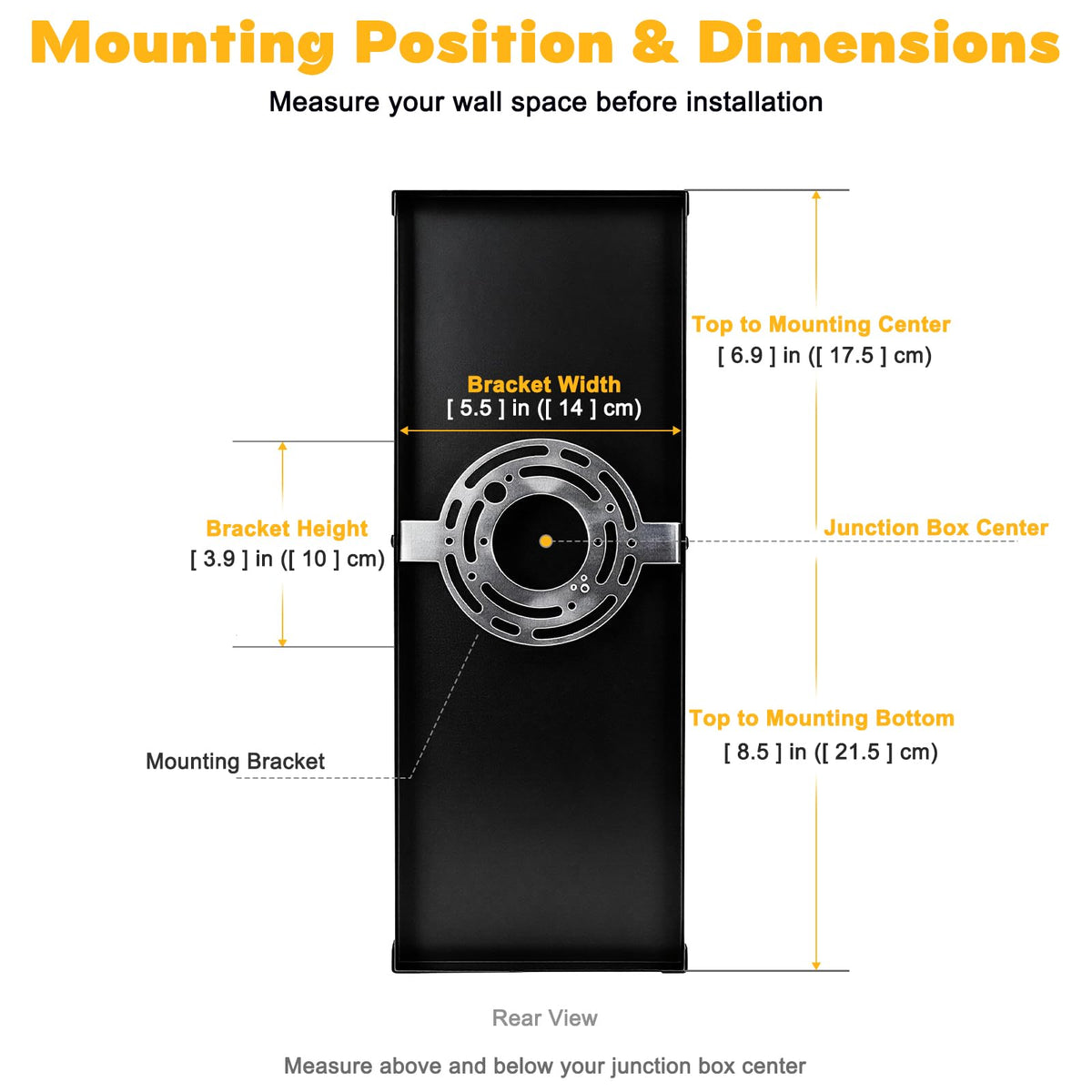 Dusk to Dawn Outdoor Wall Light 15in Waterproof Large Porch Sconce (Dusk to Dawn / 15in)