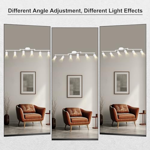6 Light Track Lighting Fixtures Ceiling (6 light white-Z)