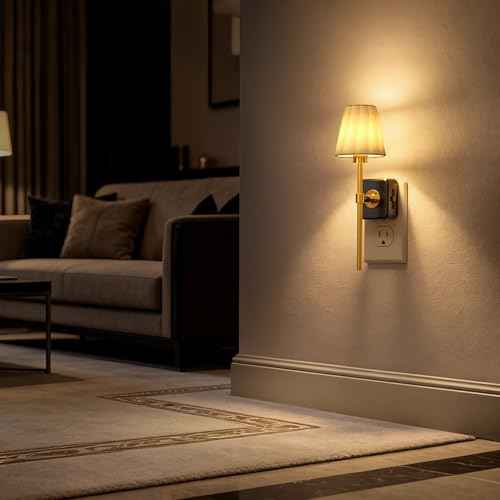 LED Night Lights Plug into Wall (Gold / 1 Pack)