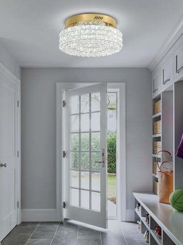 16" Crystal Chandeliers (Gold / Dia 16inch)