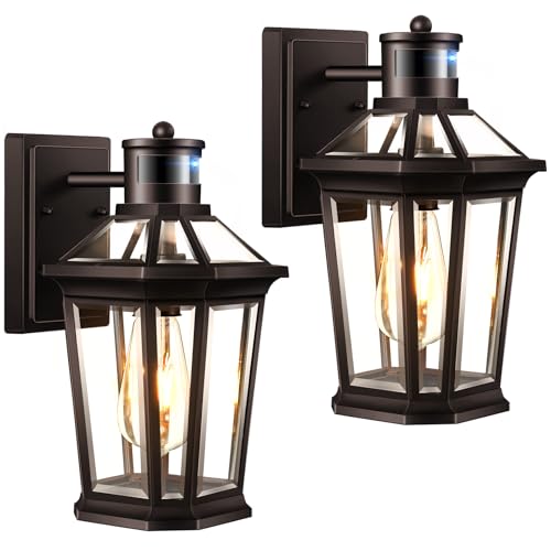 Motion Sensor Outdoor Lights (Oil-Rubbed Bronze / Standard 2-Pack)