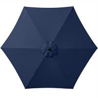 7.5ft Solar Umbrella LED Lighted Patio Umbrella