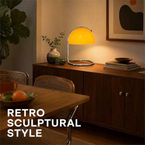 Modern Table Lamp (Orange, 8.7 Inch)