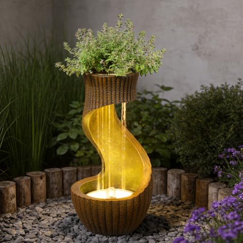 S Curved Water Fountain Outdoor