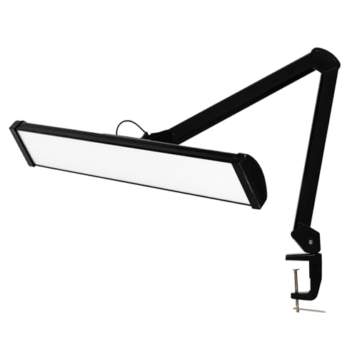 32 Inch LED Architect Desk Lamp with Clamp (Black / CCT)