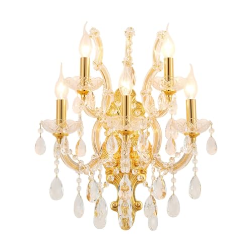 Crystal Wall Sconce Chandelier Wall Lights Lamp Boho Rustic Crystal Wall Mount Light