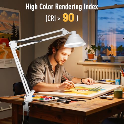 Led Desk Lamp for Home Office (White)