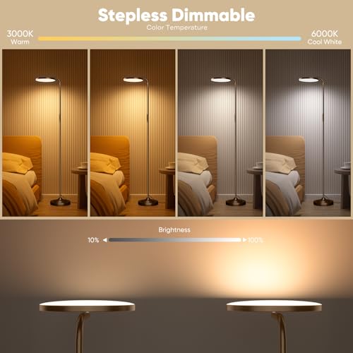 36W LED Floor Lamp (Brown)