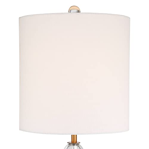 Halston 32 1 2" Brass Large Buffet Table Lamps Set of 2 Crystal Skinny