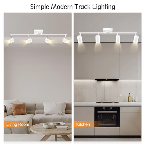 4 Light Track Lighting Kit (4 light-white)
