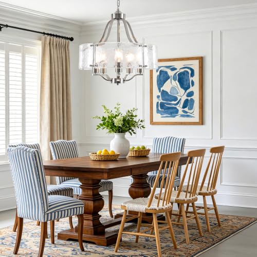 19.7'' Brushed Nickel Chandeliers for Dining Room (19.7 inch)
