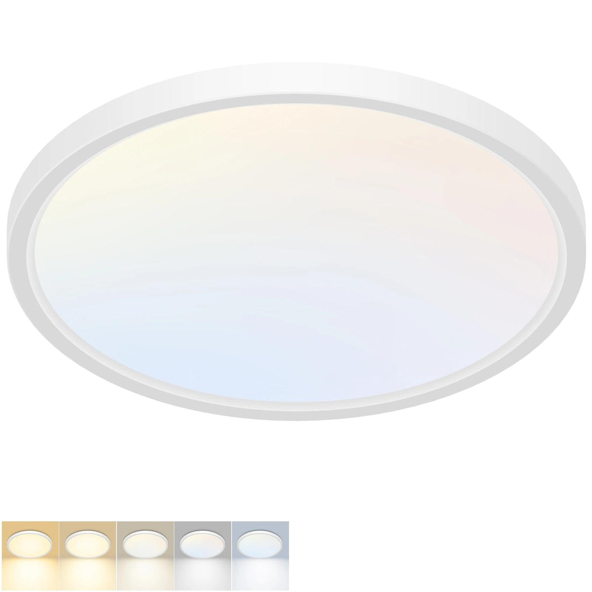 LED Flush Mount Ceiling Light (White / 15 Inch-1pack)