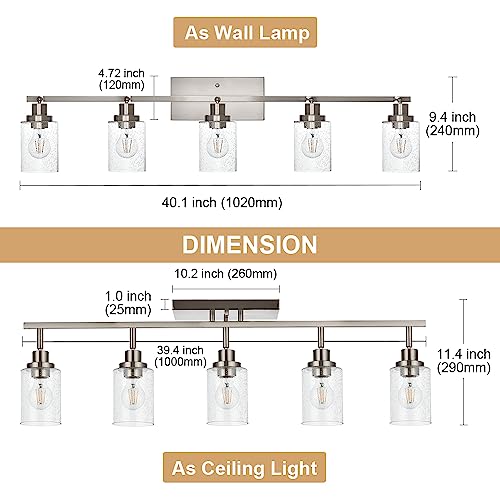 5 Light Track Lighting Kit (Brushed Nickel / 5-Light)
