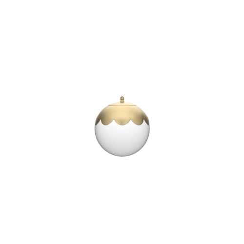 Camila Brass Glass Globe Plug (Brass - Set of Two)
